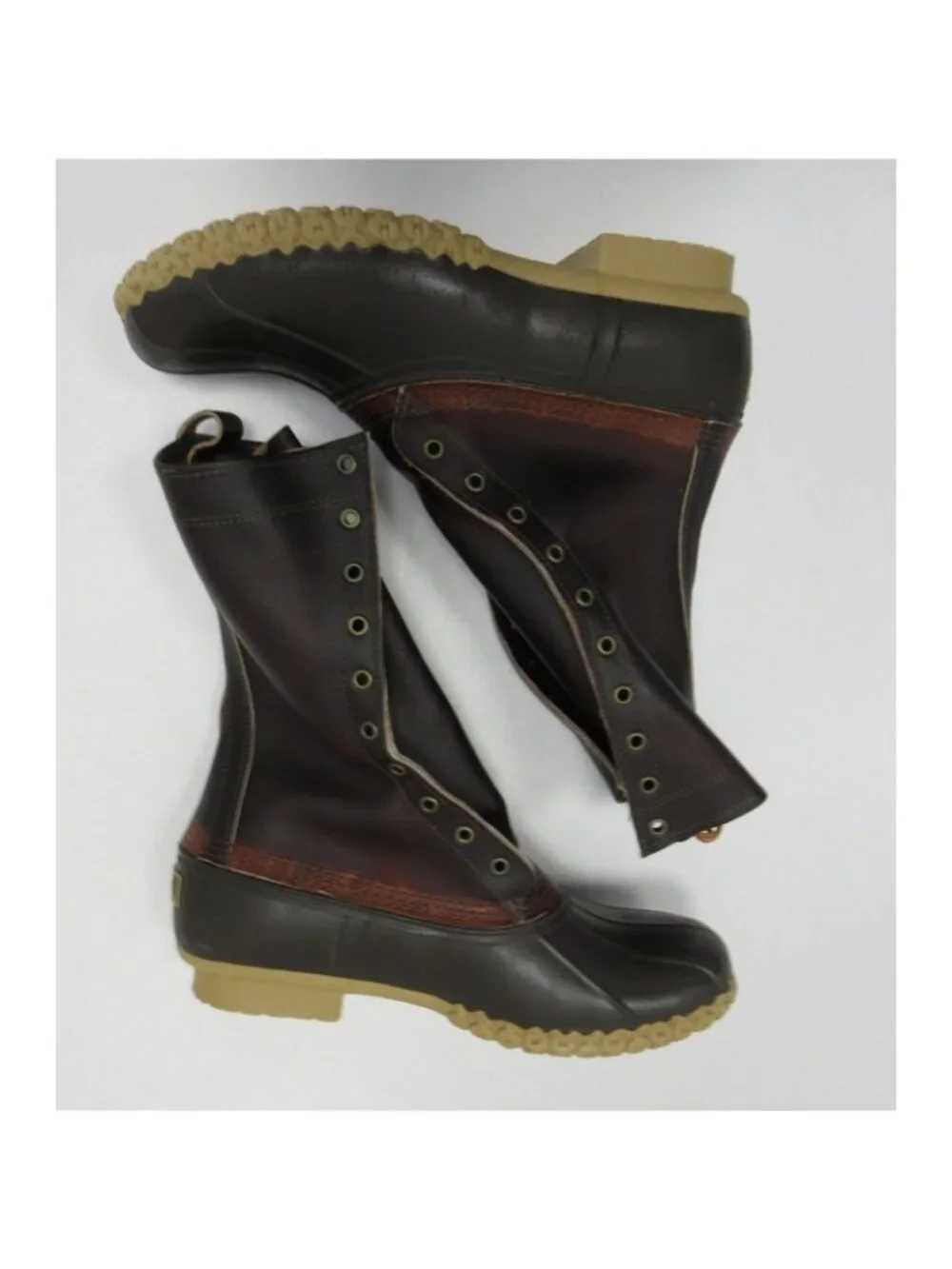 LL Bean Duck Boots 11 D Maine Signature Leather Hunting Shoes  USA